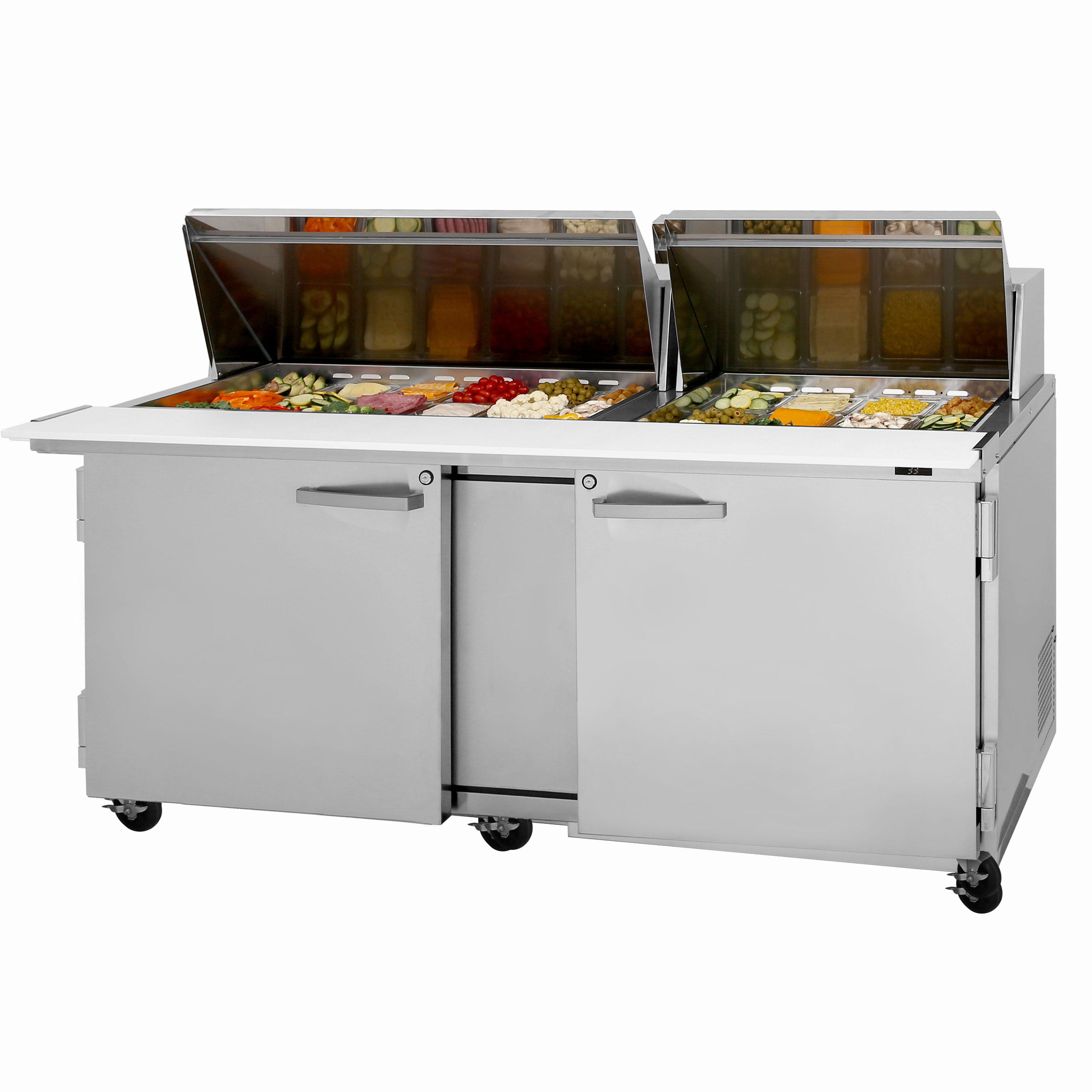 Section Mega Top Refrigerated Salad//Sandwich Unit Arctic Air AMT72R 72/" 3